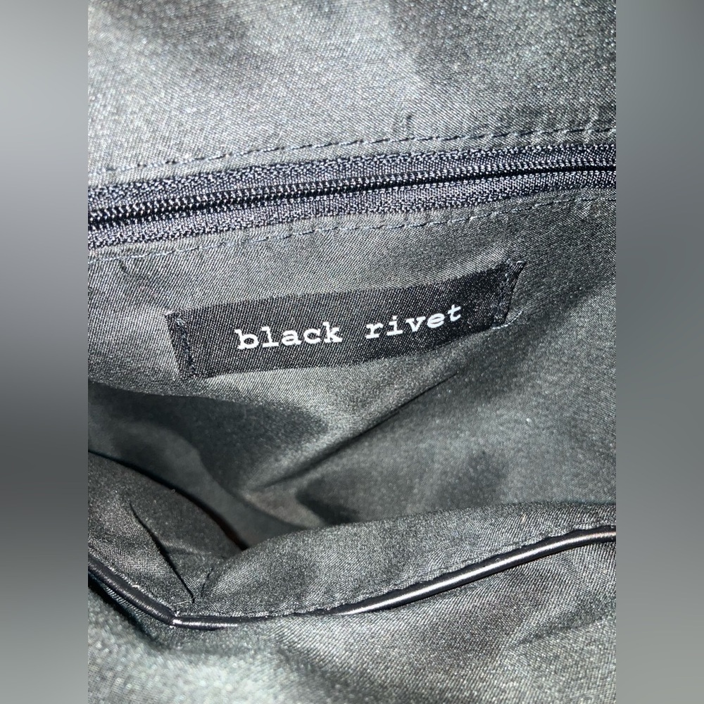 Black Rivet Nwot Drawstring Backpack - image 3